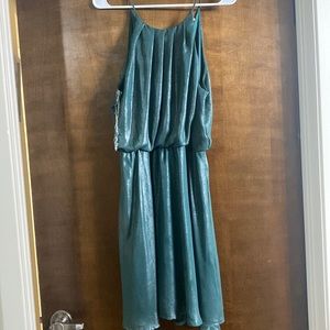 Green shimmery dress